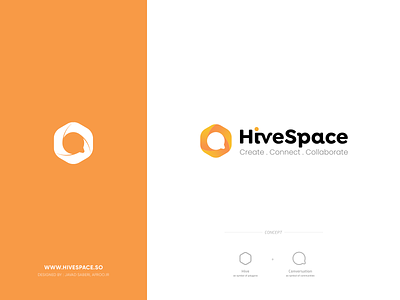 HiveSpace, Logo Design afroo chat communities connect courses create event google meet hezardastan hive information technology javad saberi meeting mohit platform polygon raychat skyroom space ایونت