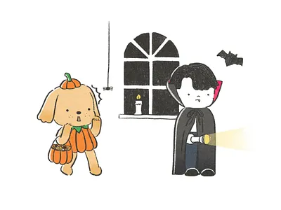 Spooky Season bat cartoon digital art digital illustration drawing ghost halloween haunted house illustration pumpkin spooky spooky season vampire