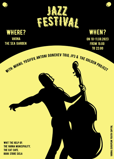 Jazz festival poster graphic design