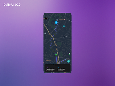 Daily UI 029 - Map app cab dailyui dailyuichallenge design figma location map app maps mobile app mobile design mobile screen product design ui