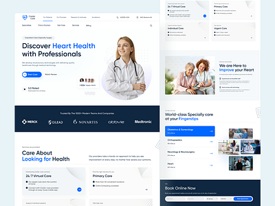 Healthcare - web design agency app branding dashboard healthcare heart landingpage medical professional science thechnology web design website