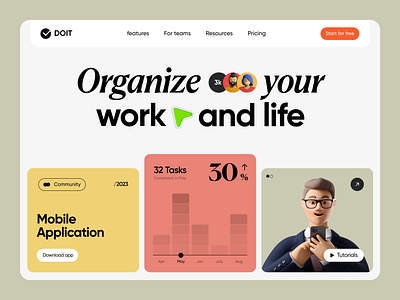 Doit Website design interface product service startup ui ux web website