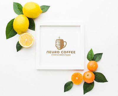 Logo design, neuro coffee logo brain brain icon brand identity coffee brand logo coffee cup coffee logo coffee logos coffeeshop graphic design logo logo design logo designs logofolio logos modern logo neuro coffee restaurant