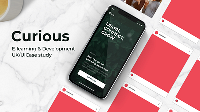 Curious - UX/UI Case Study design thinking e learning pwa ui ux