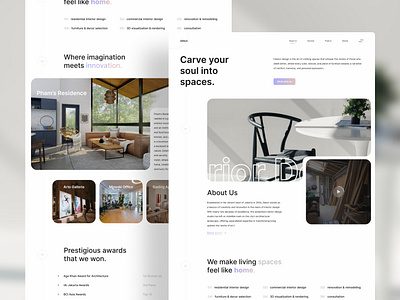 Dekor. - Architect Landing Page architect landing page ui