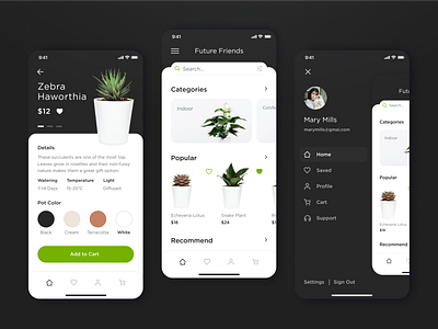 Plant Store app design mobile nature online shop plant plant app ui ux