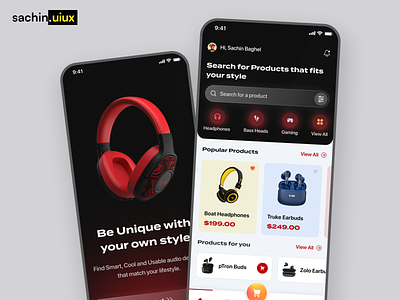 Shopping App for Audio/Electronic Devices appdesign appdesigner ecommerc ecommerce ecommerceappdesign mobileappdesign mobileui profile shopping shoppingapp uidesign uidesigner uiux uiuxdesigner userexperience ux uxdesigner webdesigner webui