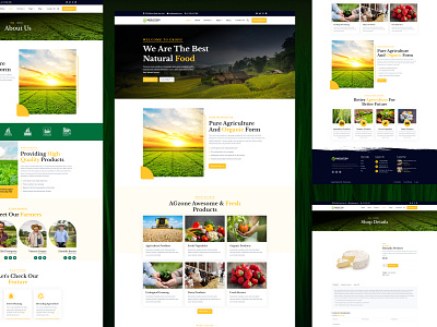 Agriculture and Dairy Farm HTML Website Template agriculture agriculture platform agriculture website dairy dairy farm design fresh vegetable manufacturers grow online farm html html template responsive web web design web template website website design website template