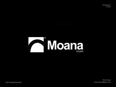 Moana studio Logo Design Branding branding design graphic design illustrator logo logo design vector
