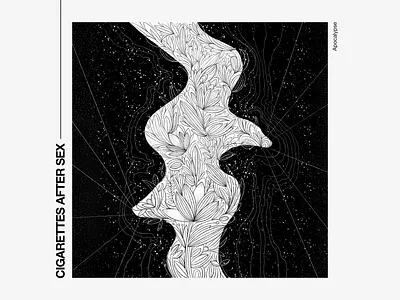 CIGARETTES AFTER SEX. Apocalypse apocalypse graphic design illustration kiss line lineart linework music musicillustration nature