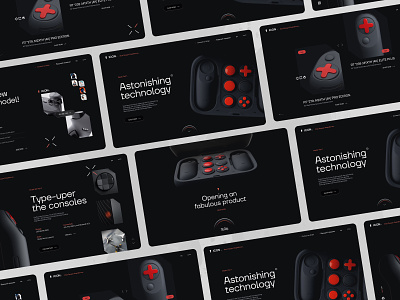 ICON - Gaming Console Landing Page Website console contact dark design form game gaming icon juan lee landing landing page product shop tech ui user interface ux waitlist web website