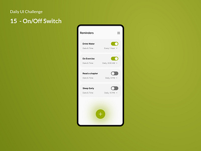 Daily UI Challenge 15 - On/Off Switch dailyui dailyuichallenge design ui uidesign ux