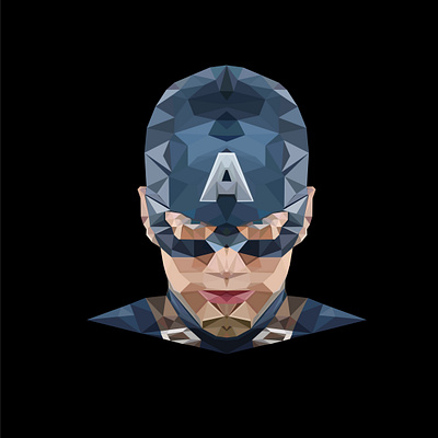Marvel Series - Captain America abstract art captain america character design design fan art graphic design illustration marvel