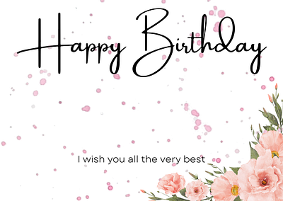 Card Happy Birthday graphic design