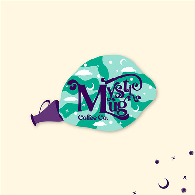 Mystic Mug Brand Identity ad advertisement brand identity branding collateral design graphic design illustration logo