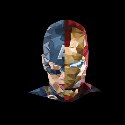 Marvel Series - Civil War adobe art avengers captain america character design civil war design graphic design illustration illustrator iron man marvel