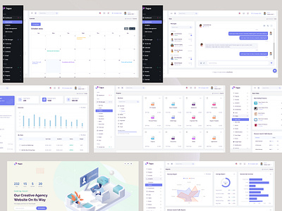Tagus - Material Design Admin Dashboard Template admin admin dashboard analytics cryptocurrency envytheme material design mui project management trendy design ui ux