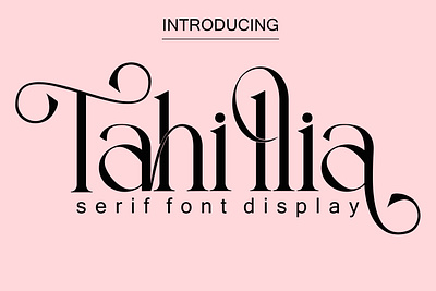 Tahillia app branding design font fonts graphic design illustration logo sanserif serif typography ui ux vector