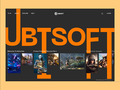 Ubisoft | corporate website redesign corporate redesign ui ux website