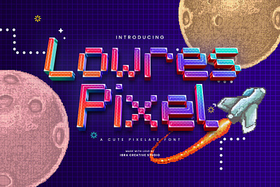 Lowres Pixel – A Cute Pixelate Font pixel font