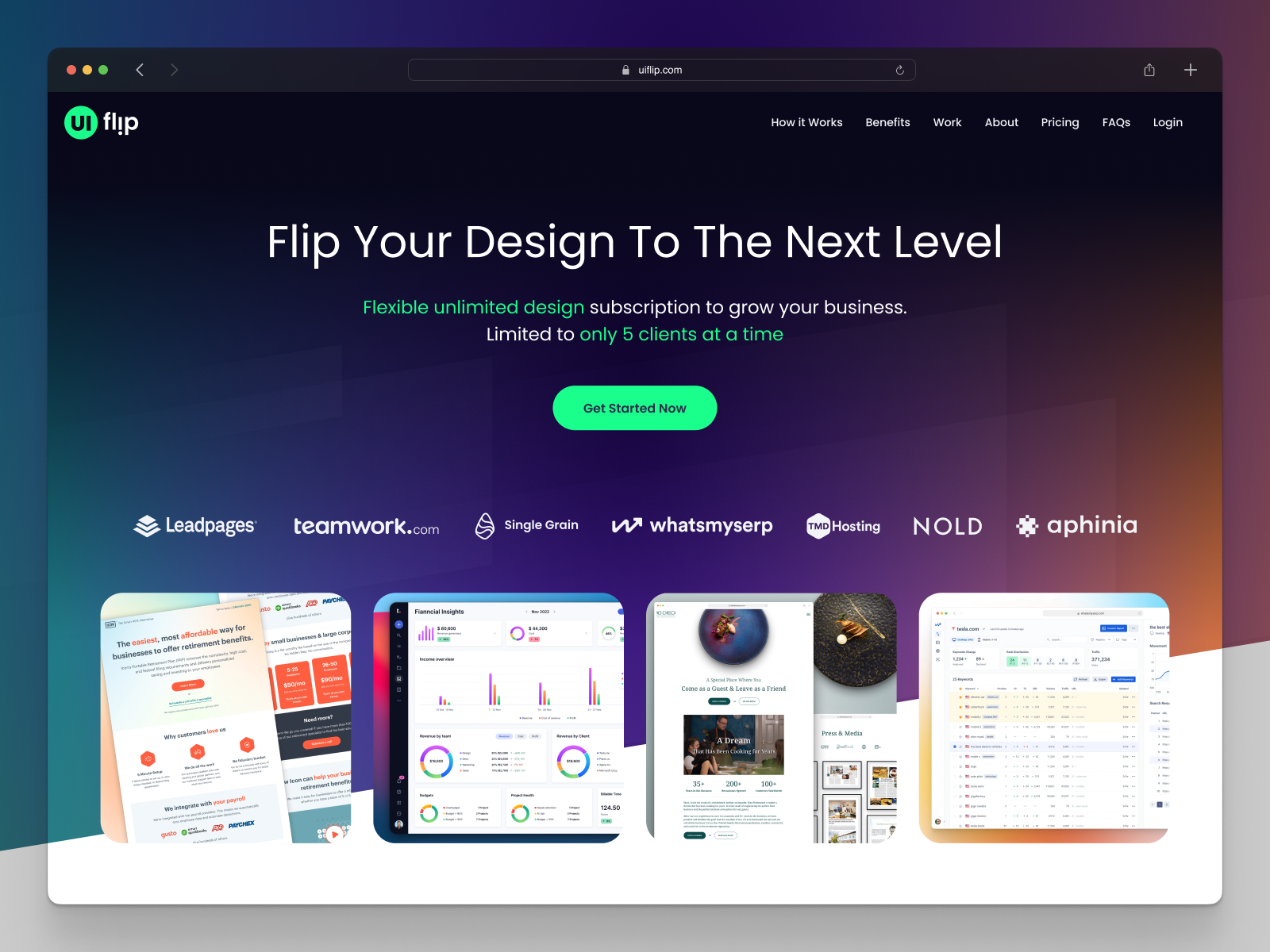 UI Flip - Unlimited Design Subscription Service by Ivo Ivanov on Dribbble