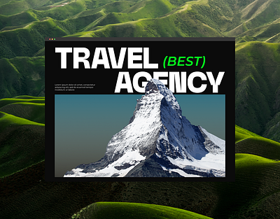 Travel Agency Website 3d bbrainz branding design graphic design logo ui