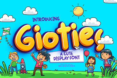 Gioties – A Cute Display Font font