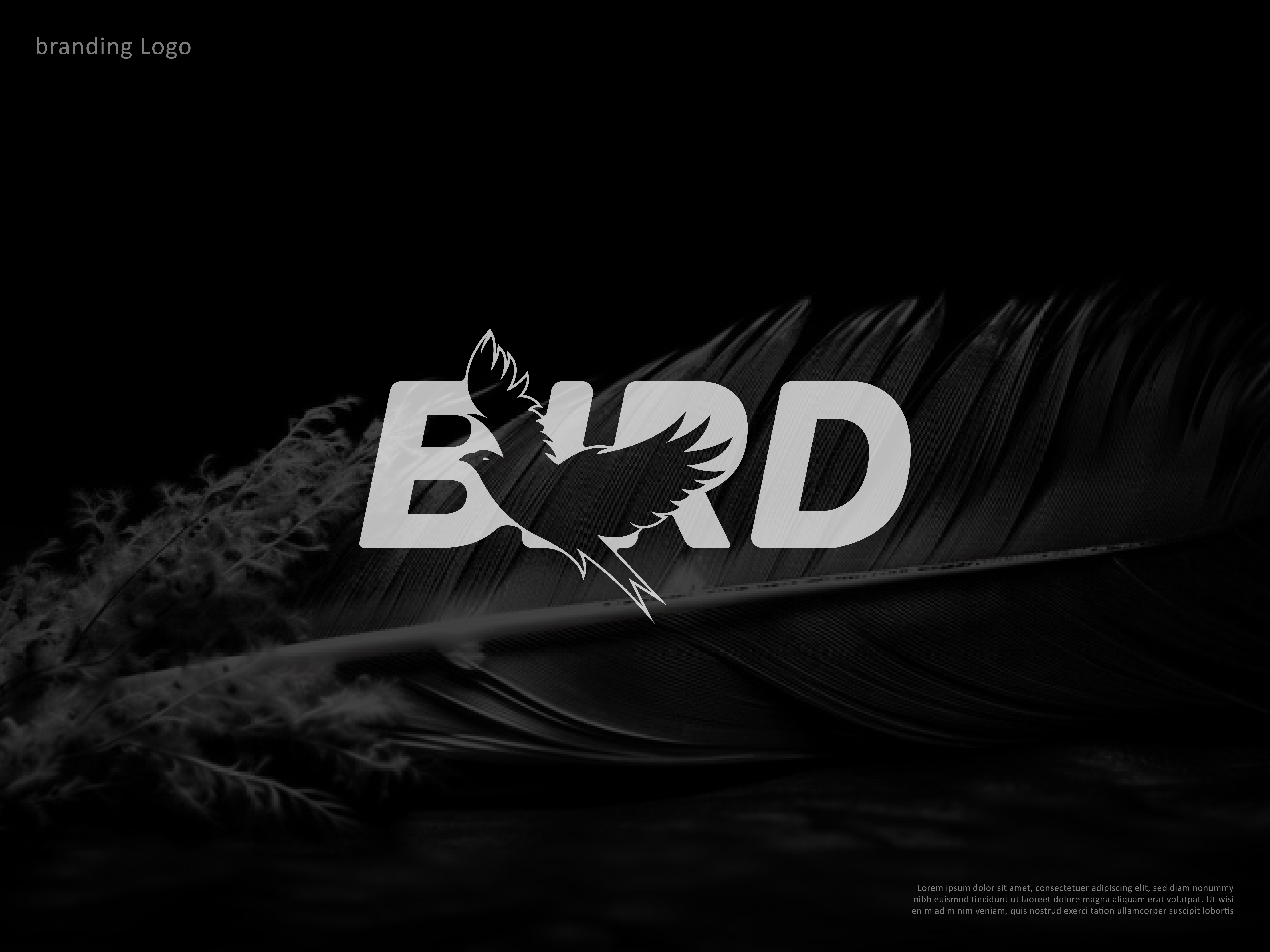 Flying eagle logo black power bird symbol Vector Image
