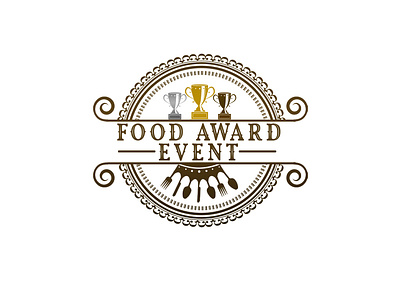 Logo Design Complete for Food Award Event event logo food award logo food event logo food logo food logo design stylish food logo vintage food logo
