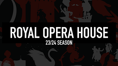 Royal Opera House - Title Designs a5 flyers graphic design illustration print