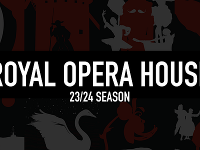 Royal Opera House - Title Designs a5 flyers graphic design illustration print