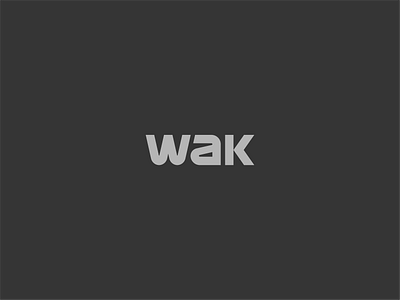 WAK- clothing brand logo brandlogo businesslogo clothinglogo creativelogo flatlogo iconlogo minimallogo shoplogo wordmarklogo