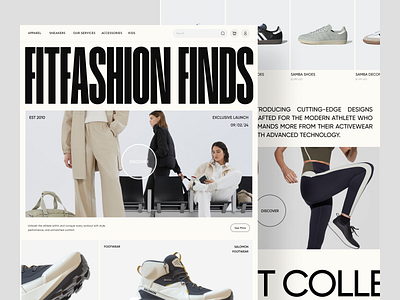 FITFA - Ecommerce Landing Page awe ecommerce ecommerce landing page ecommerce website footwear homepage landing page shoes shoes landingpage shoes store shoes website sneakers web design website