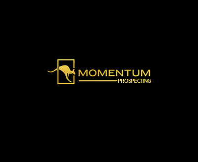 Logo Design Complete for Brand Momentum Prospecting animal logo kangaroo logo kangaroo logo design momentum logo