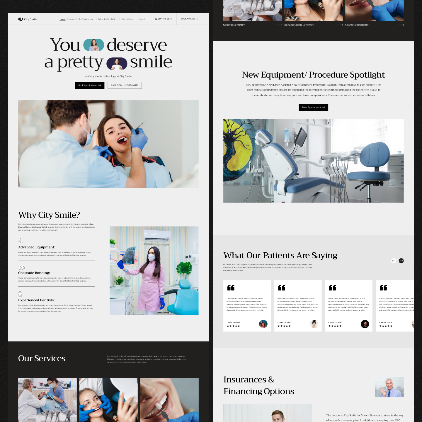 CitySmile - A Premium Dental Website Scrolling Animation alaminuiux dailyui dailyuichallenge dental dental website dentalhealth new design concept oral oral health pixavail pixavail studio trend2023