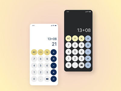 #4 Elegant Calculator caculator calculatordesign digitaldesign mobile uiux