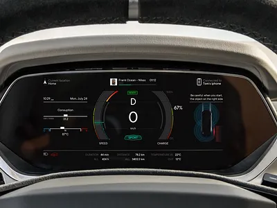 Car HMI Concept car design hmi interface ui ux