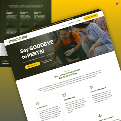 Lead Generation Landing Page/FORGE47 design dribbble shot illustration landing page design landingpage lead generation lead generation landing page pest control pest control landing page ui ux