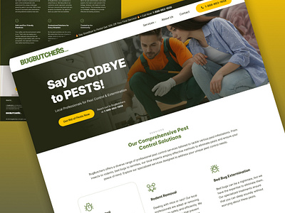 Lead Generation Landing Page/FORGE47 design dribbble shot illustration landing page design landingpage lead generation lead generation landing page pest control pest control landing page ui ux