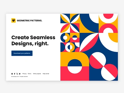 Geometric Patterns background branding colorful design flat geometric geometry icons illustration landing page pattern seamless pattern ui ui design vector vector pattern website background