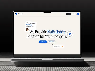 Saaspack - SaaS Website Design clean dekstop design figma landing page platform saas saas platform ui user interface ux web design website