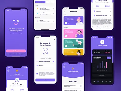 📝 Mobile Finance Manager SaaS | Hyperactive branding design design studio fintech hyperactive intefaces mobile mobile app mobile design product product design saas startup typography ui ux web design