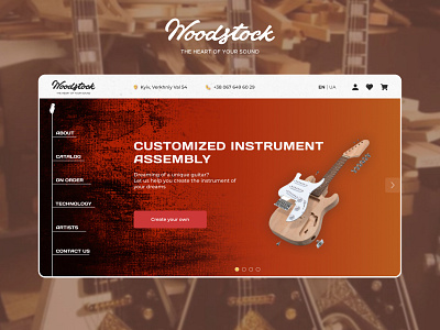 Woodstock E-commerce Redesign // Home Page design designer e commerce homepage redesign store ui uiux ux web webdesign webpage website