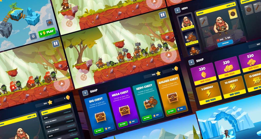 Example of Game App UI Design 