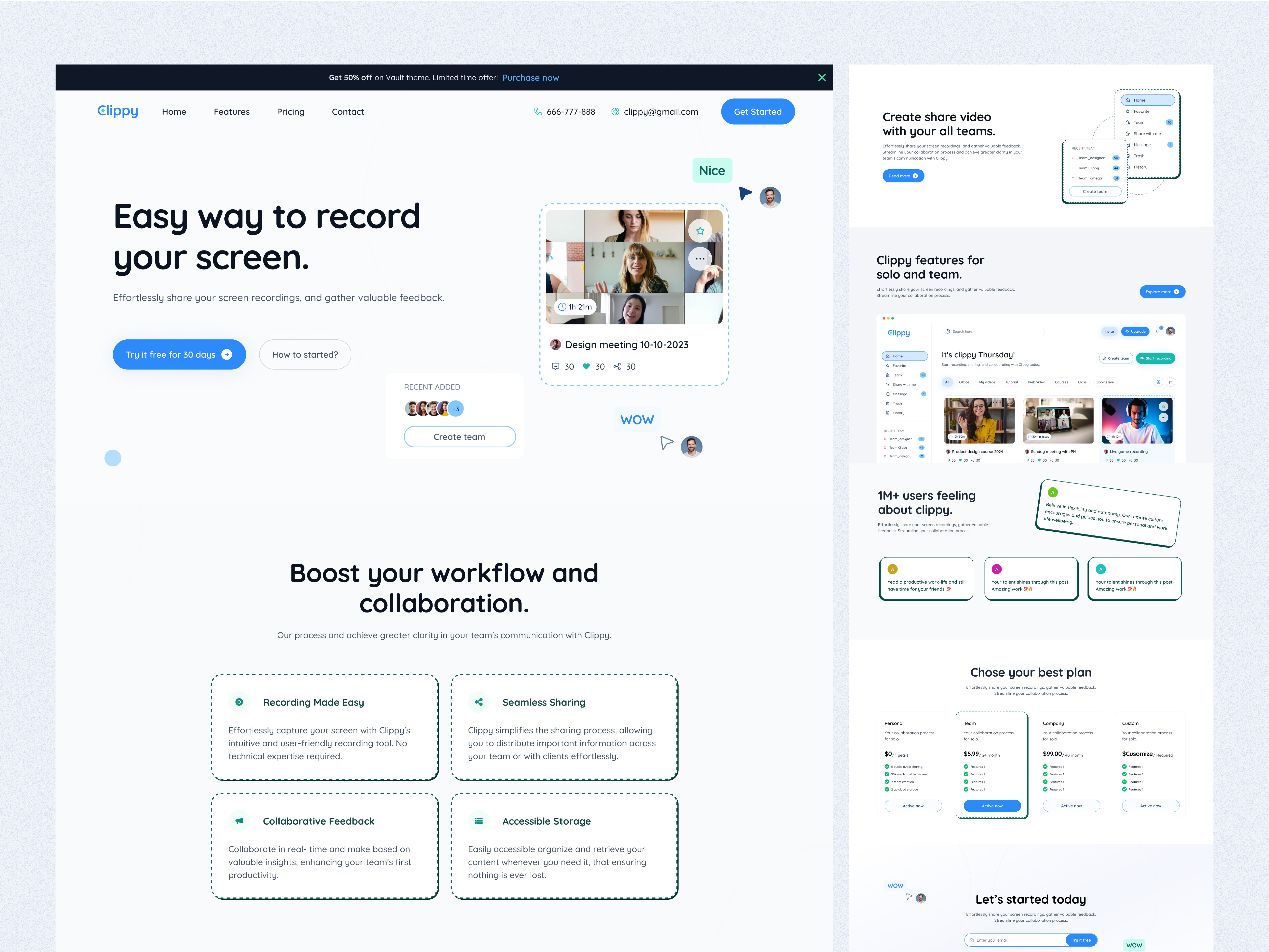 Sass landing page ui design design landing page sass ui uxdesign