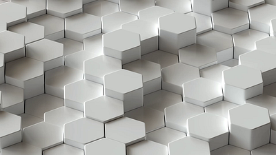 3D Hexagonal Abstract Surface shapes