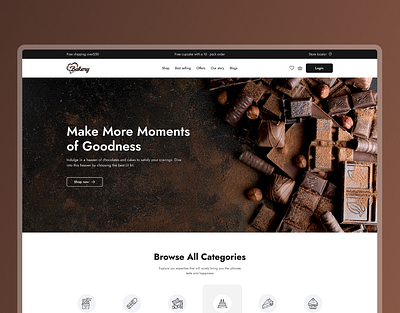 Cake and Chocolate Shop Web UI Kit backery bakery shop bakery store cake cake shop cake store cake store web ui kit chocolate shop web ui kit design ecommerce figma figma design shop ui ui design ui kit ux web ui kit website website design