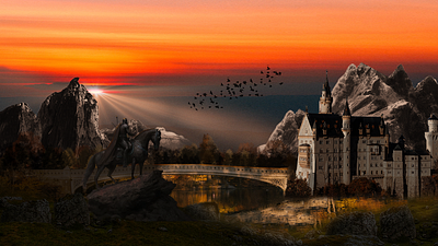 Sunrise at Casterly Rock animation photo manipulation