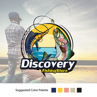 Fishing Store Logo and Stationery animation branding business card fishing graphic design lable logo motion graphics packaging social media ui