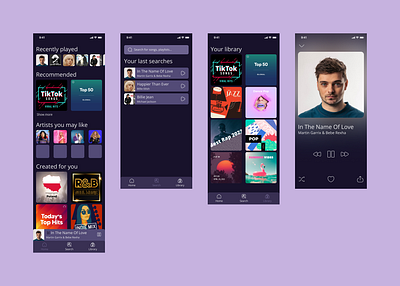 Daily UI Challenge #2 Music Player app best shot branding challange daily design design challange figma graphic design ios malewicz malewiczui mobile app music music player ui uiux user interface ux